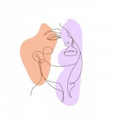 abstract line art illustration drawing